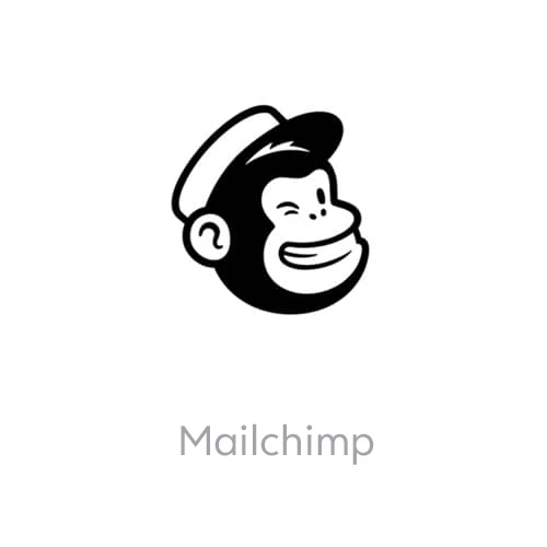 The mailchimp logo is shown on a white background.