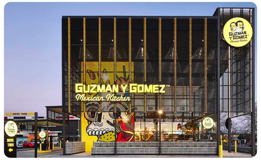 Guzman y Gomez Mexican restaurant.
