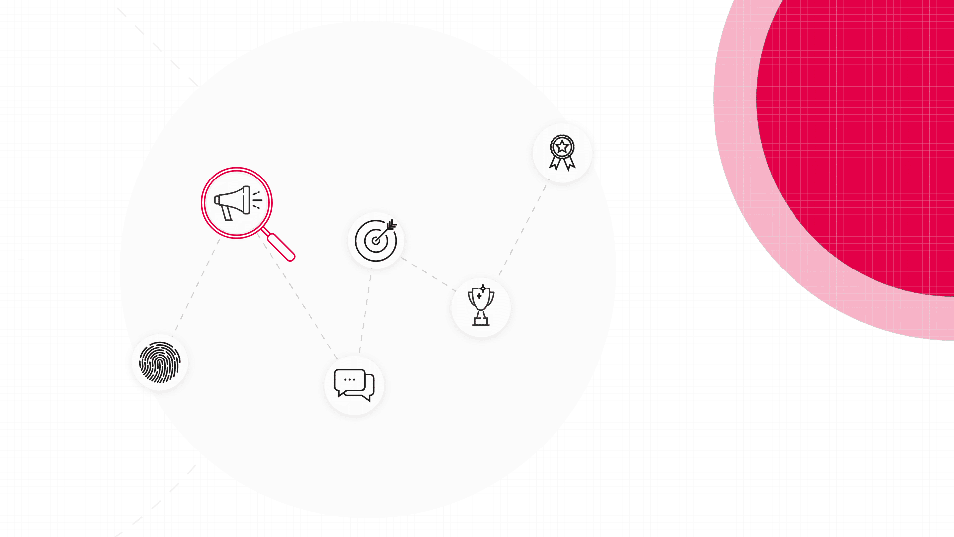 a illustration showing icons representing customer loyalty.