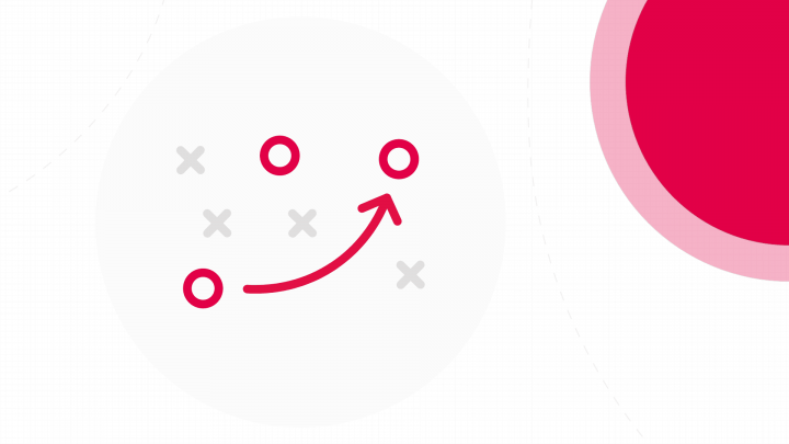 A illustration of O and X's representing personalization marketing strategy
