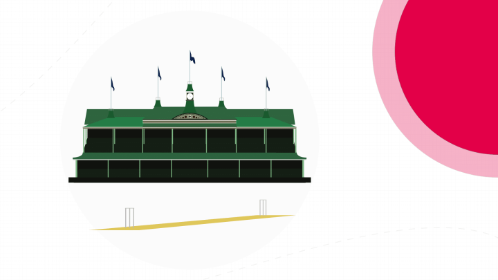 An illustration of a cricket stadium.