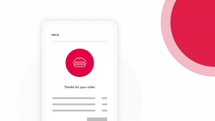 A mobile app showing a successful order being placed.